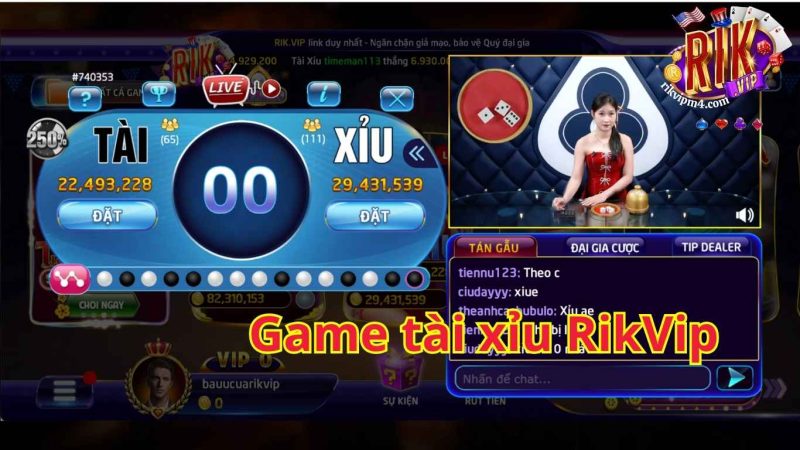 Các hình thức chơi tài xỉu tại Rikvip