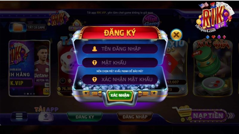 Hướng dẫn đăng ký Rikvip